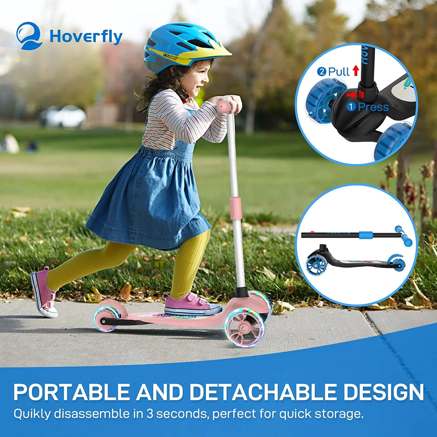KH1 Scoot Kick Scooter for Kids - Image 7